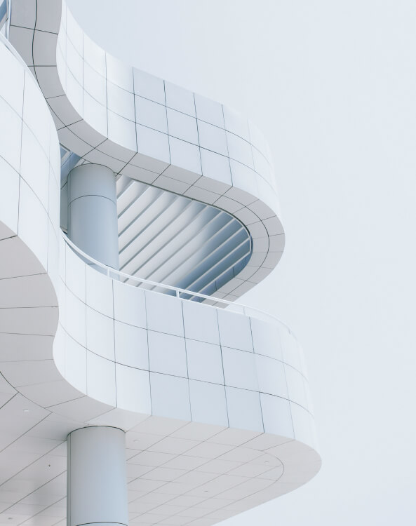 The balcony part of the building